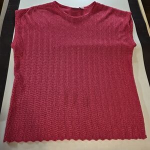 Kim Rogers Vibrant Hot Pink Sleeveless Top